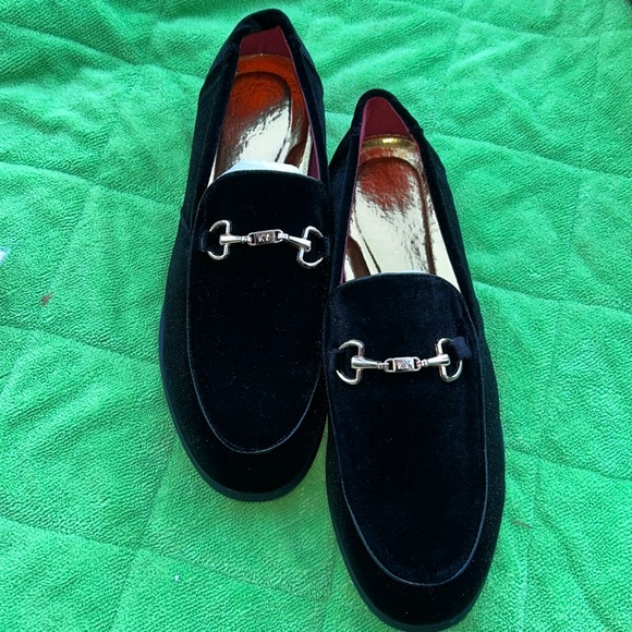 GORGEOUS MENS “KY” BLACK VELOUR RED BOTTOM SHOES SZ 10 main image 5